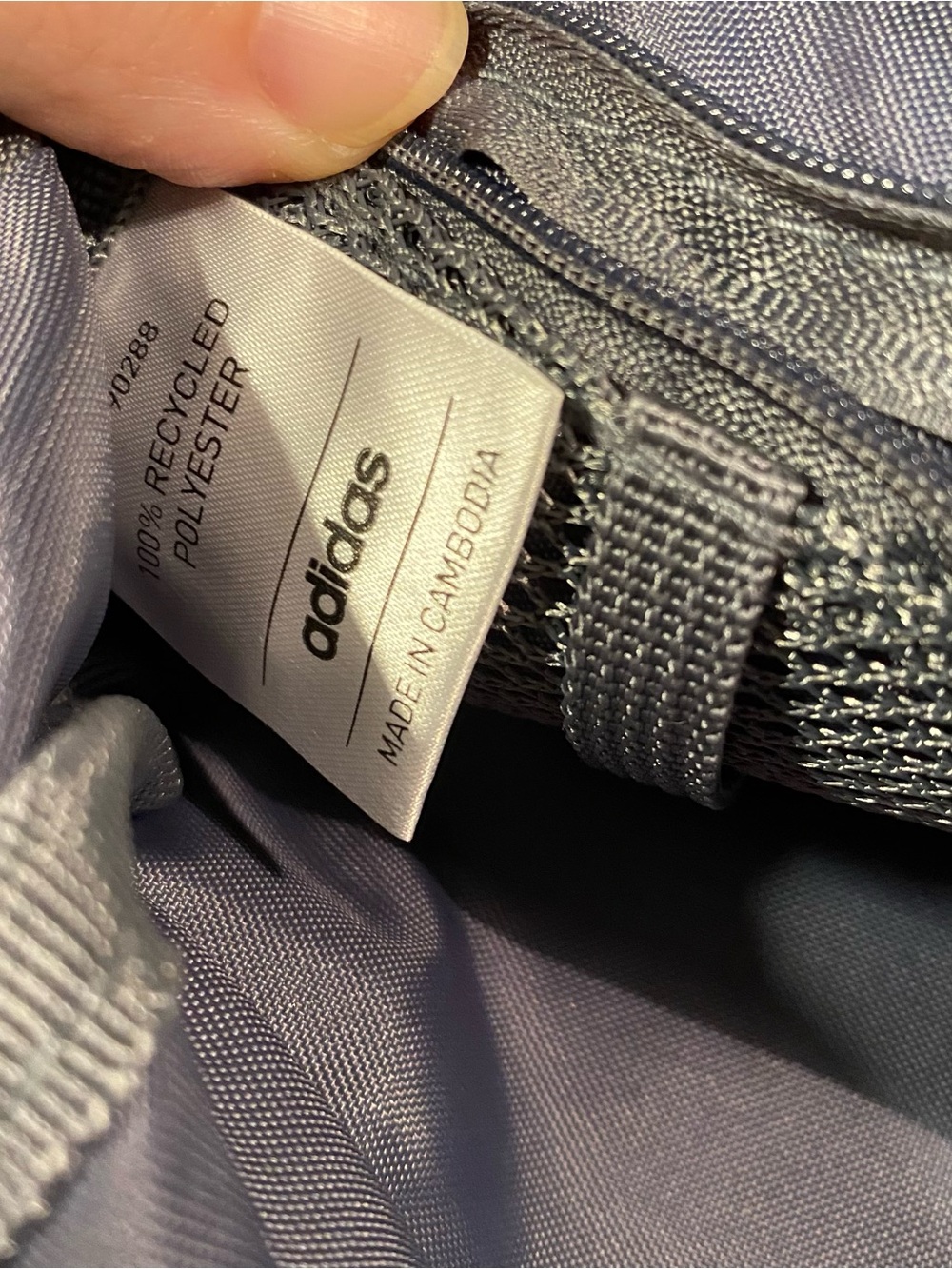Adidas Heather Gray Mini Backpack Purse - Like New - Picture 8 of 8